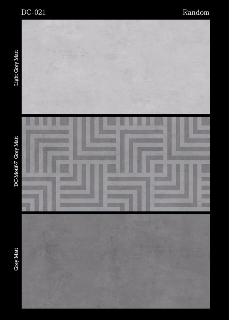 DC-021 Grey Matt Tile – 16X32 | Shabir Tile