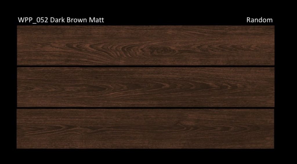 WPP-052 Dark Brown Matt Tile – 6x37 | Shabbir Tile