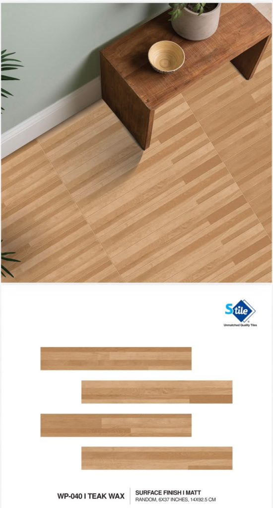 WP-040 Teak Wax Matt Tile – 6x37 Inches (14x92.5 CM) | Shabbir Tile
