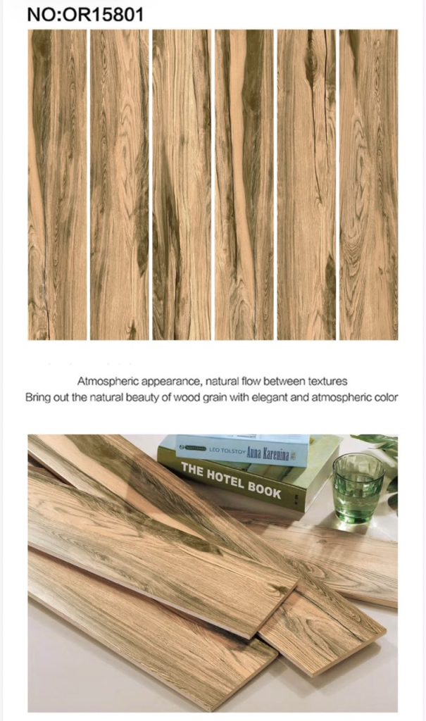 Oreal Ceramics Wood Plank Porcelain Tile 6x32