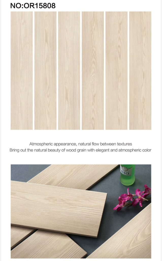 Oreal Ceramics Wood Plank Porcelain Tile 6x32 – Pale Blonde Oak