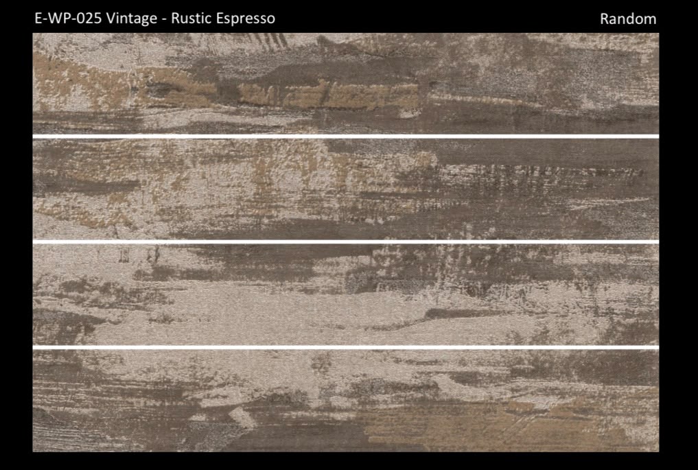 E-WP-025 Vintage - Rustic Espresso | Shabbir Tiles (Stile) | 6 × 37 Inches |