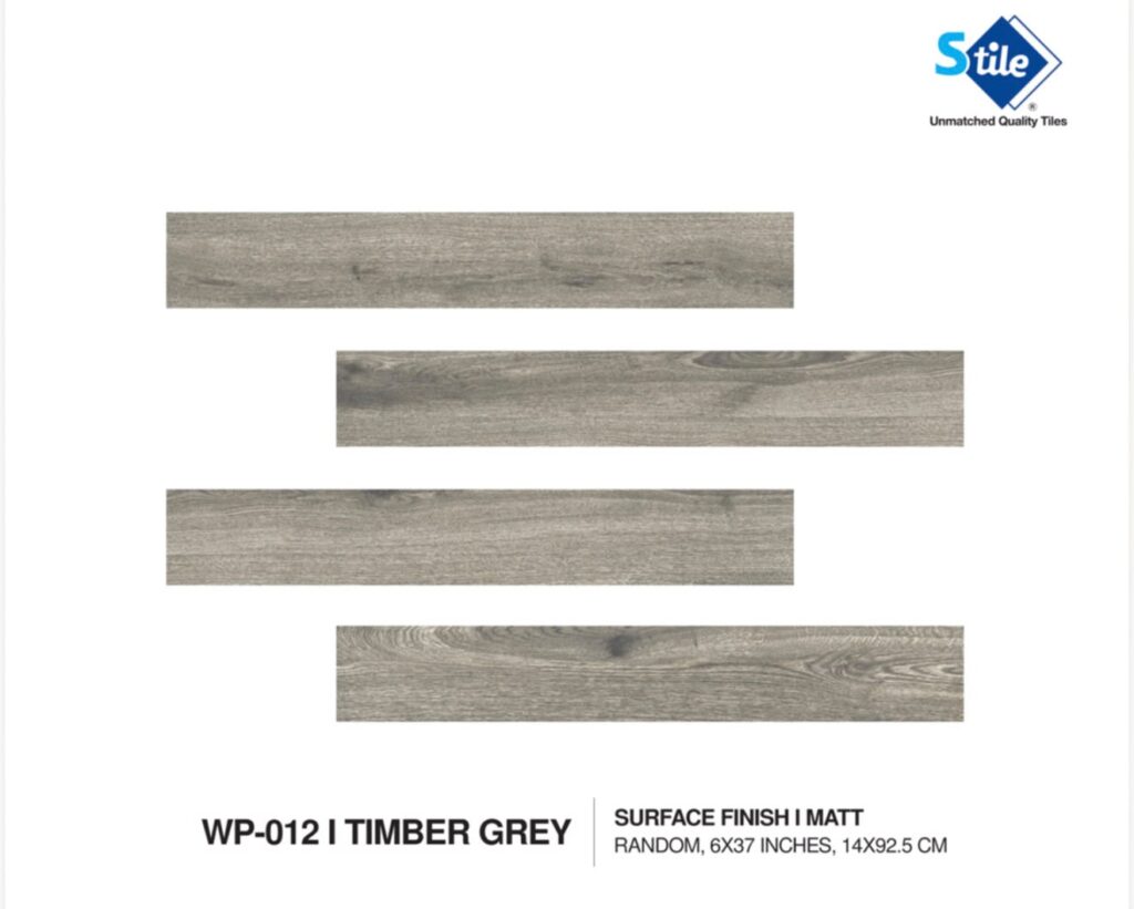 WP-012 Timber Grey | Shabbir Tiles (Stile) | 6 × 37 Inches (14 × 92.5 CM) |