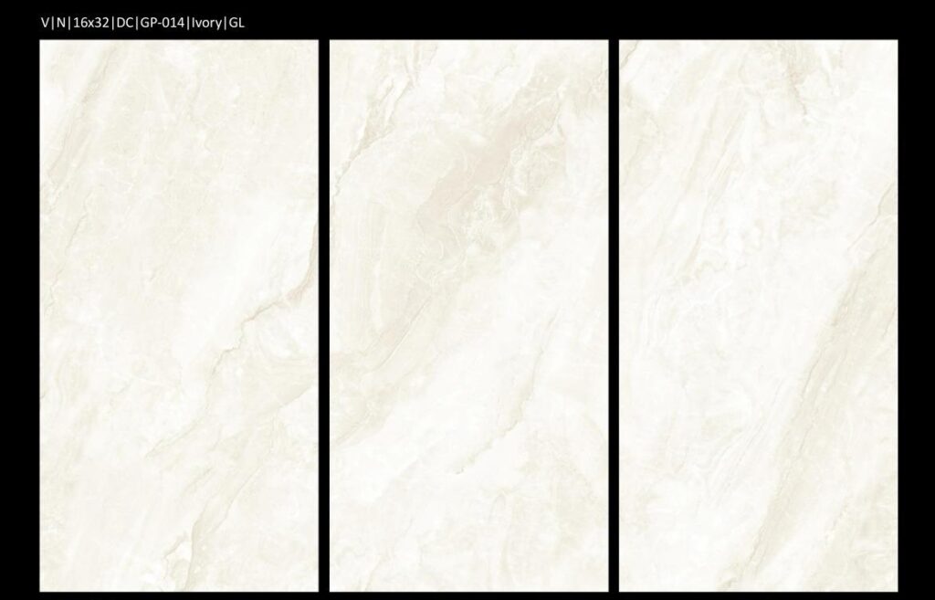 Shabbir Tiles GP-014 Ivory Vintage Glossy Digital Ceramic Tile – 16x32 Inches