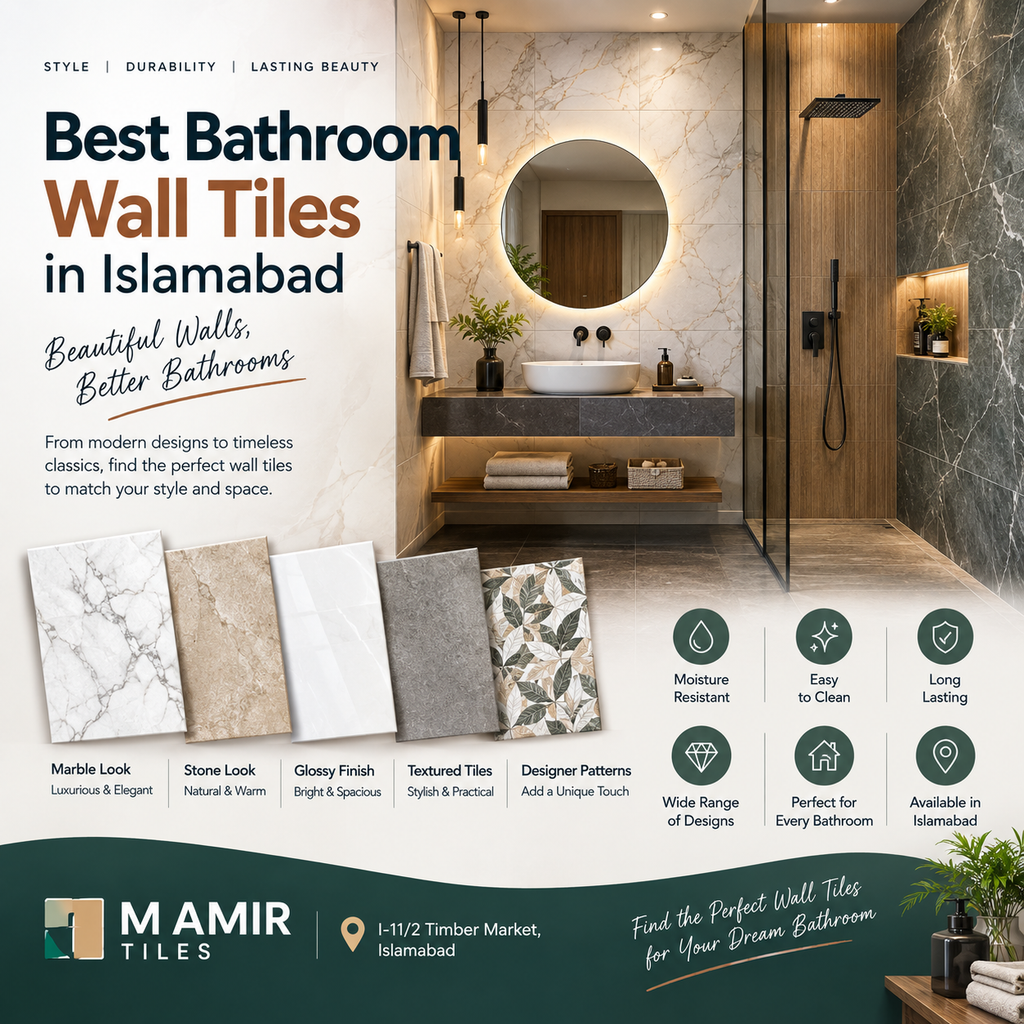 visual representation of Best Bathroom Wall Tiles in Islamabad