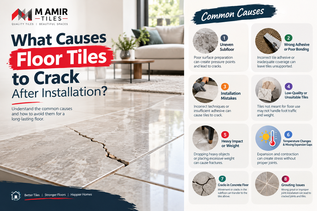 visual representation of What Causes Floor Tiles to Crack After Installation?