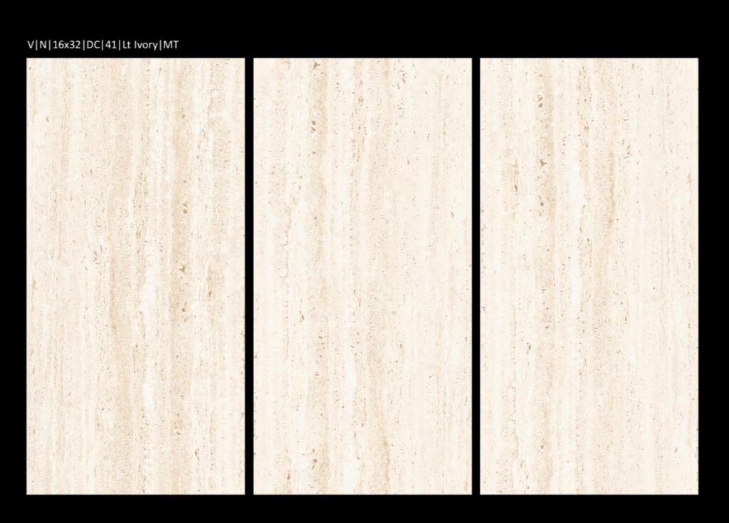 Shabbir Tiles (Stile) DC-41 Light Ivory Matt Tile – 16x32 Inches