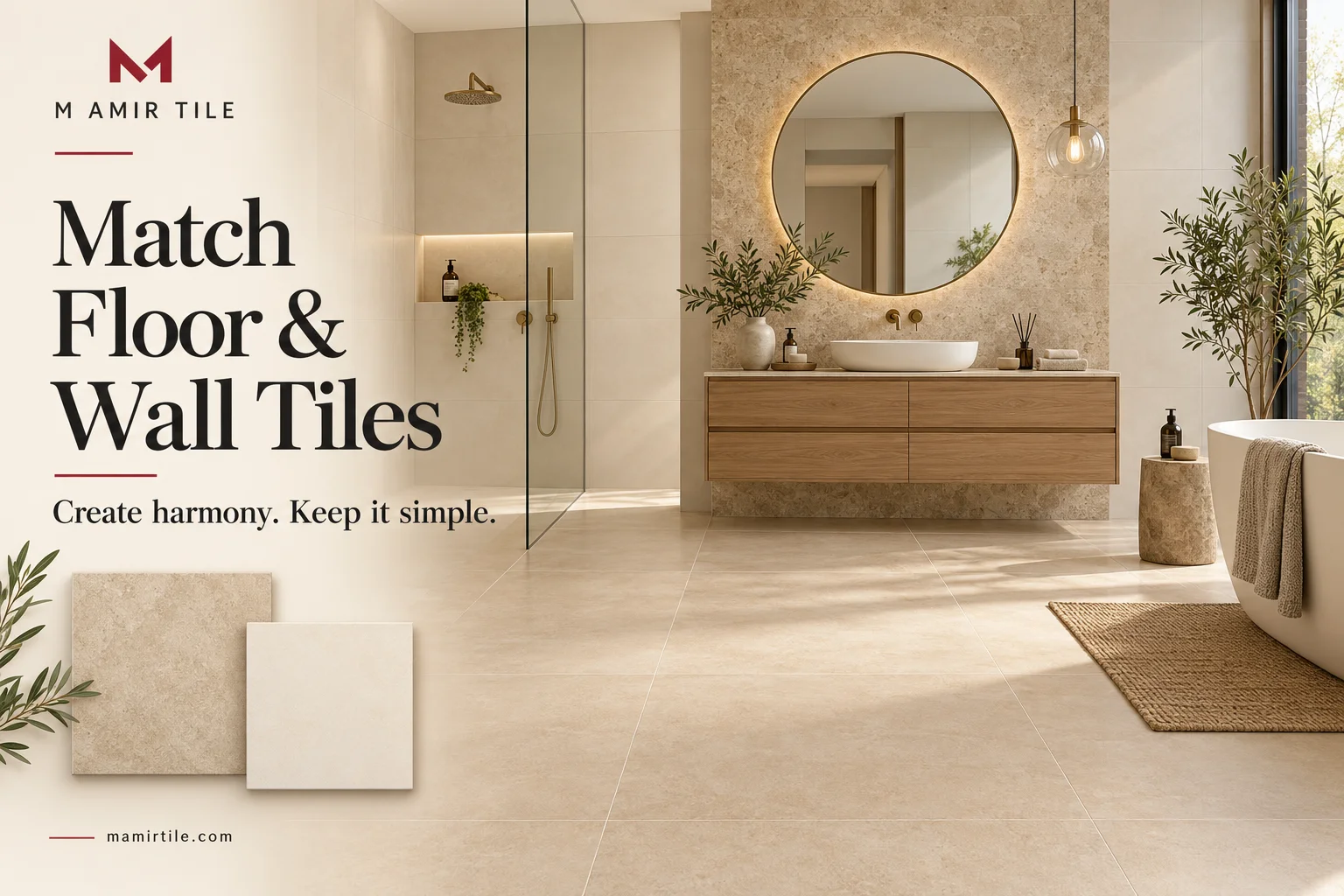 How Should Floor Tiles and Wall Tiles Match?